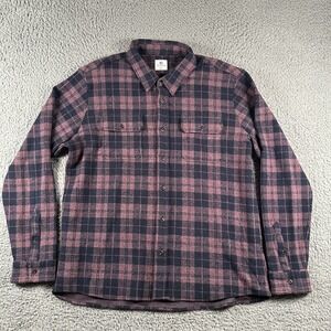7 Diamonds Generation Soft Flannel Shirt Mens 2XL Pink Black Check Button Down